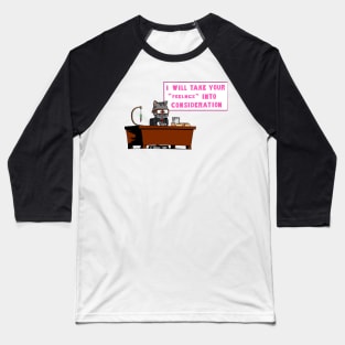 Business Cat Baseball T-Shirt